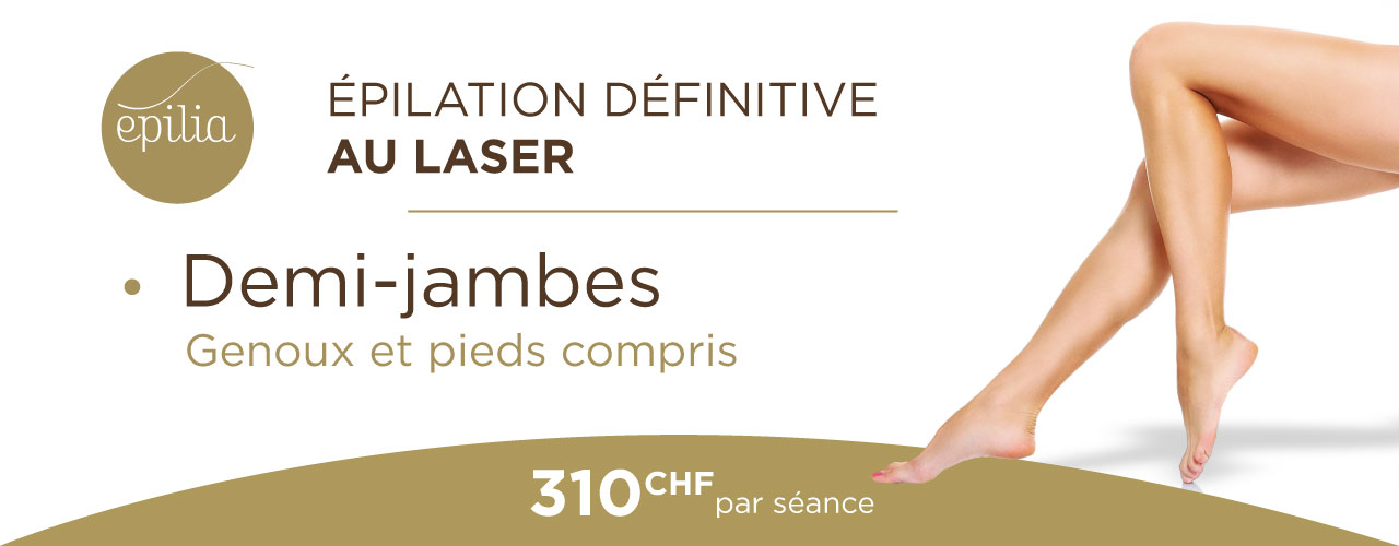 Épilation laser demi-jambes