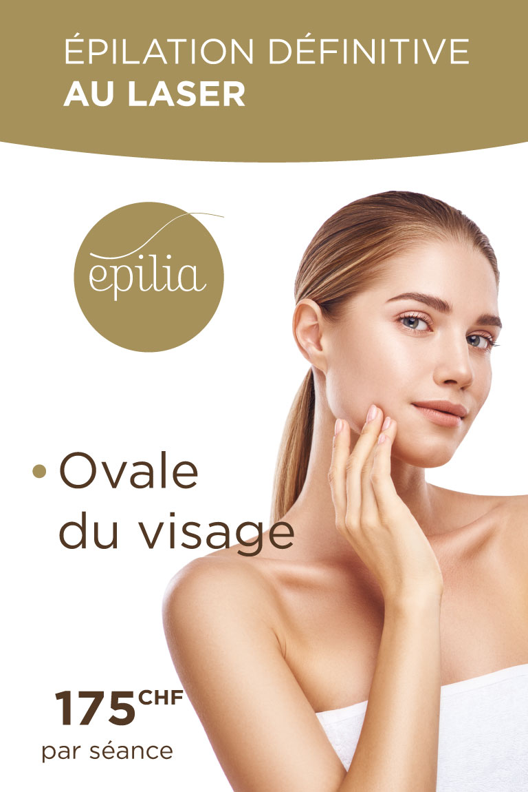 Épilation laser ovale visage